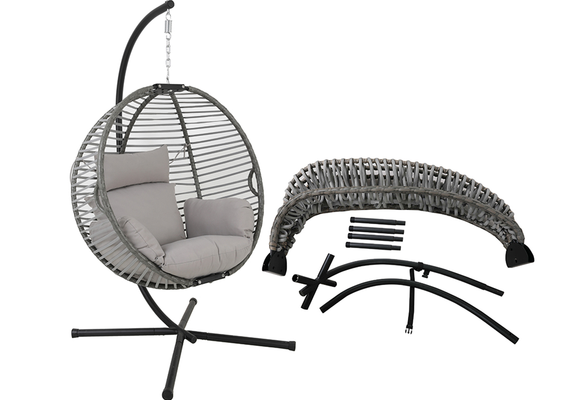 Απεικονίζει την πολυθρόνα με τα υλική δίπλα 